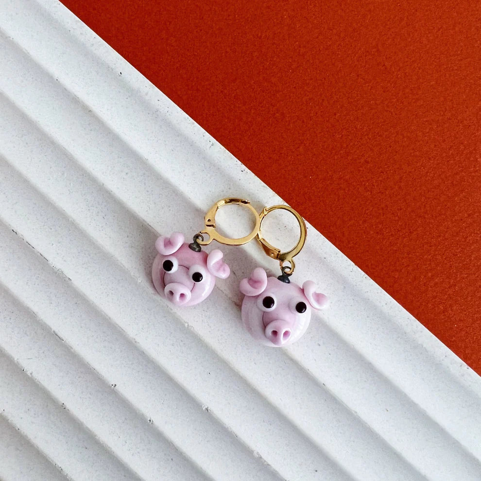 Pig Earrings